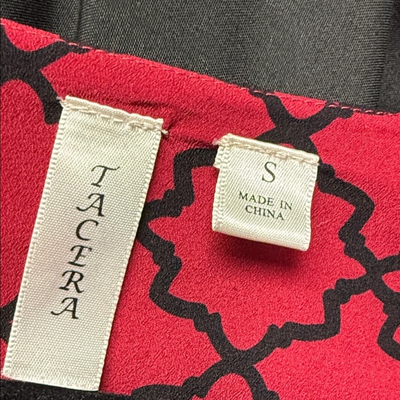 Red Patterned Blouse - Picture 3 of 3